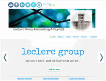 Tablet Screenshot of leclercgroup.com